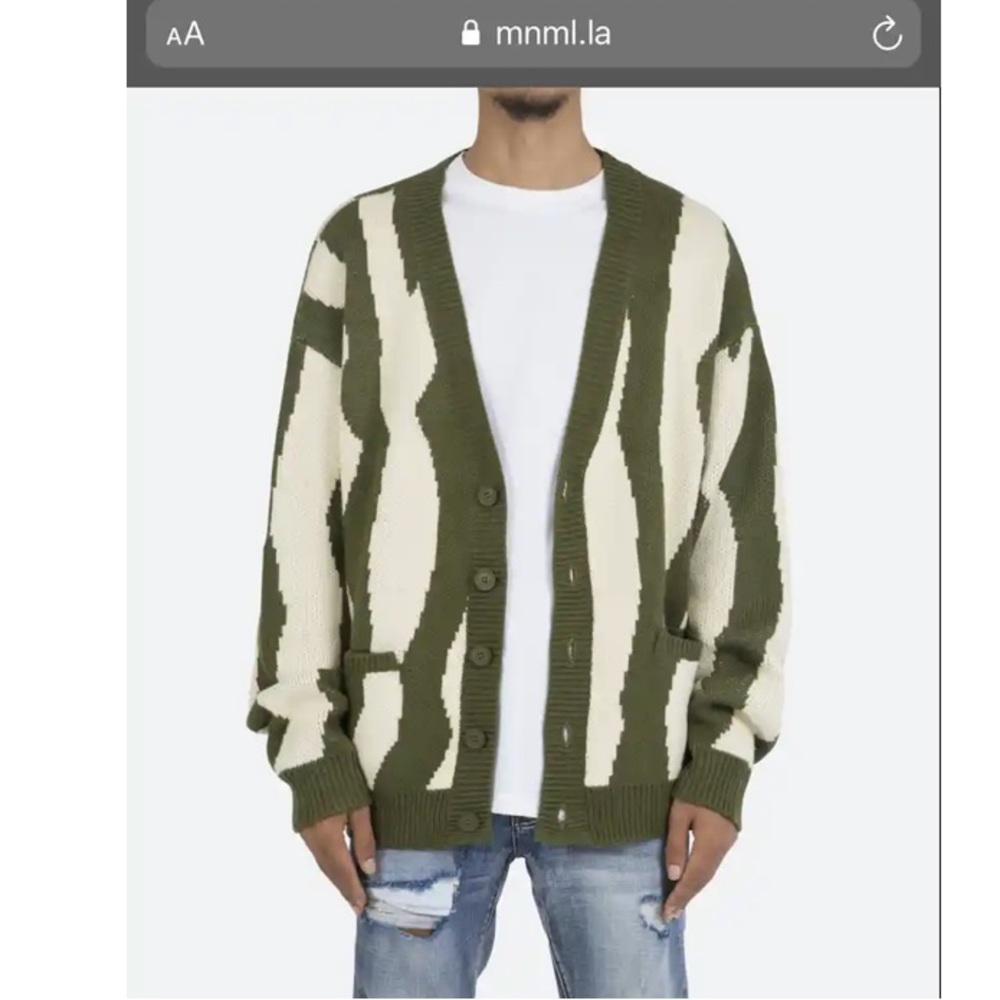 Mnml zebra cardigan